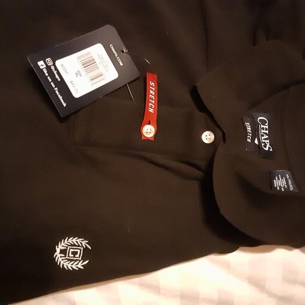NEW Chaps Button Down Golf Shirt XL